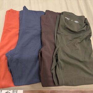 Old Navy Women's Leggings - Orange, Blue, Brown, Green